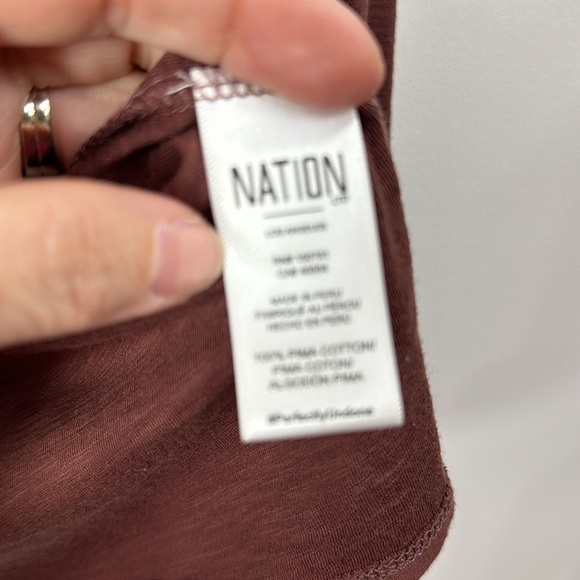 Nation LTD Renata V-Neck Tee in New Mexico size small - Picture 5 of 7